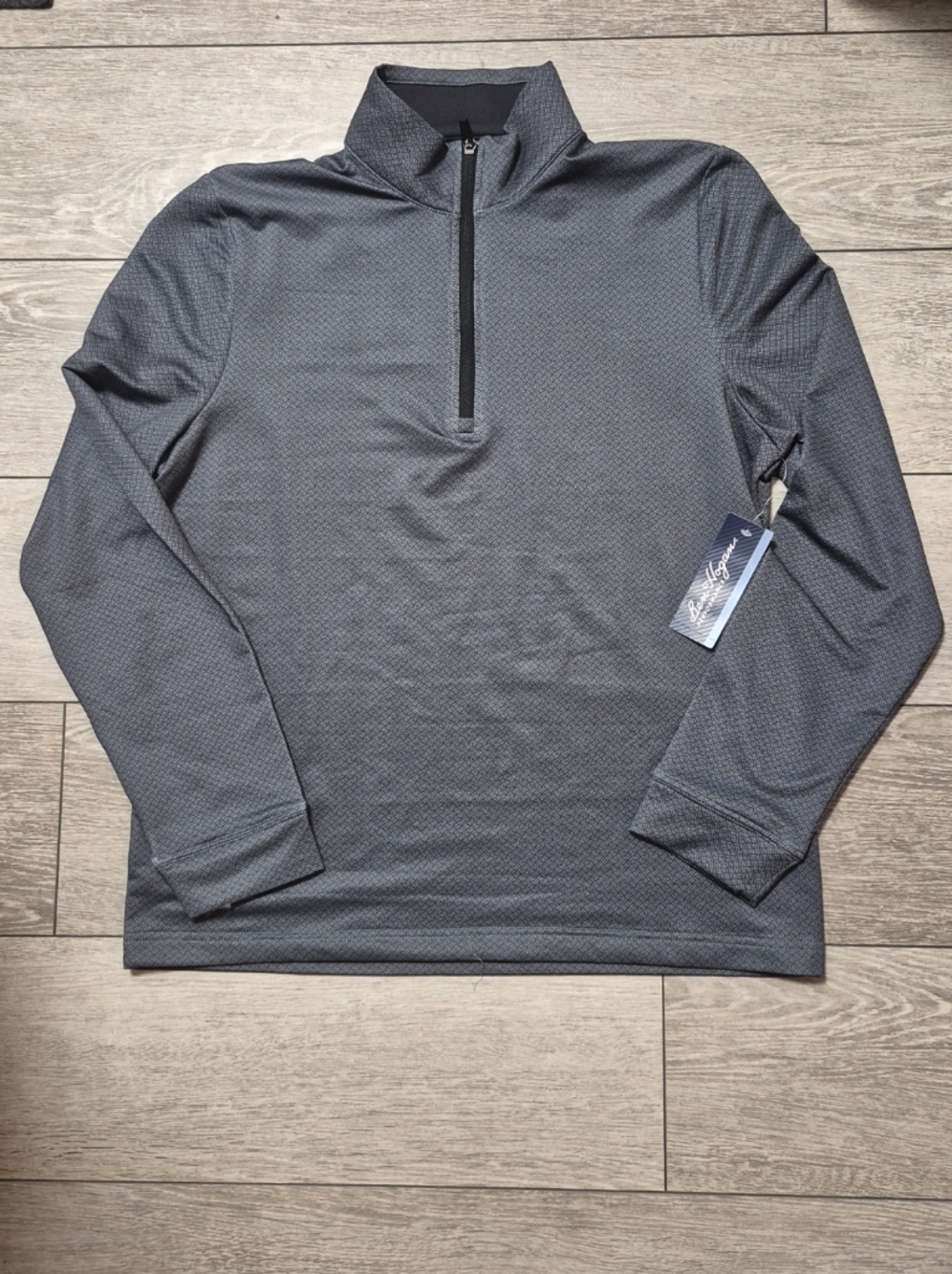 Ben Hogan Performance Men Long Sleeve Lightweight Basket Weave Pullover Sweater